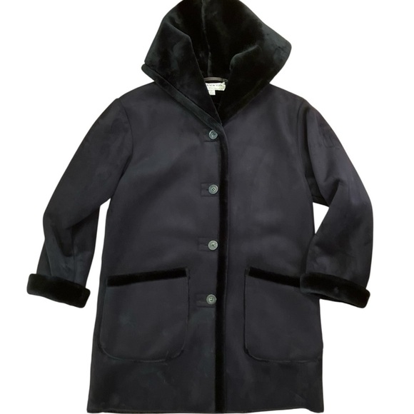 Jones New York Jackets & Blazers - Jones New York Small Faux Suede black coat